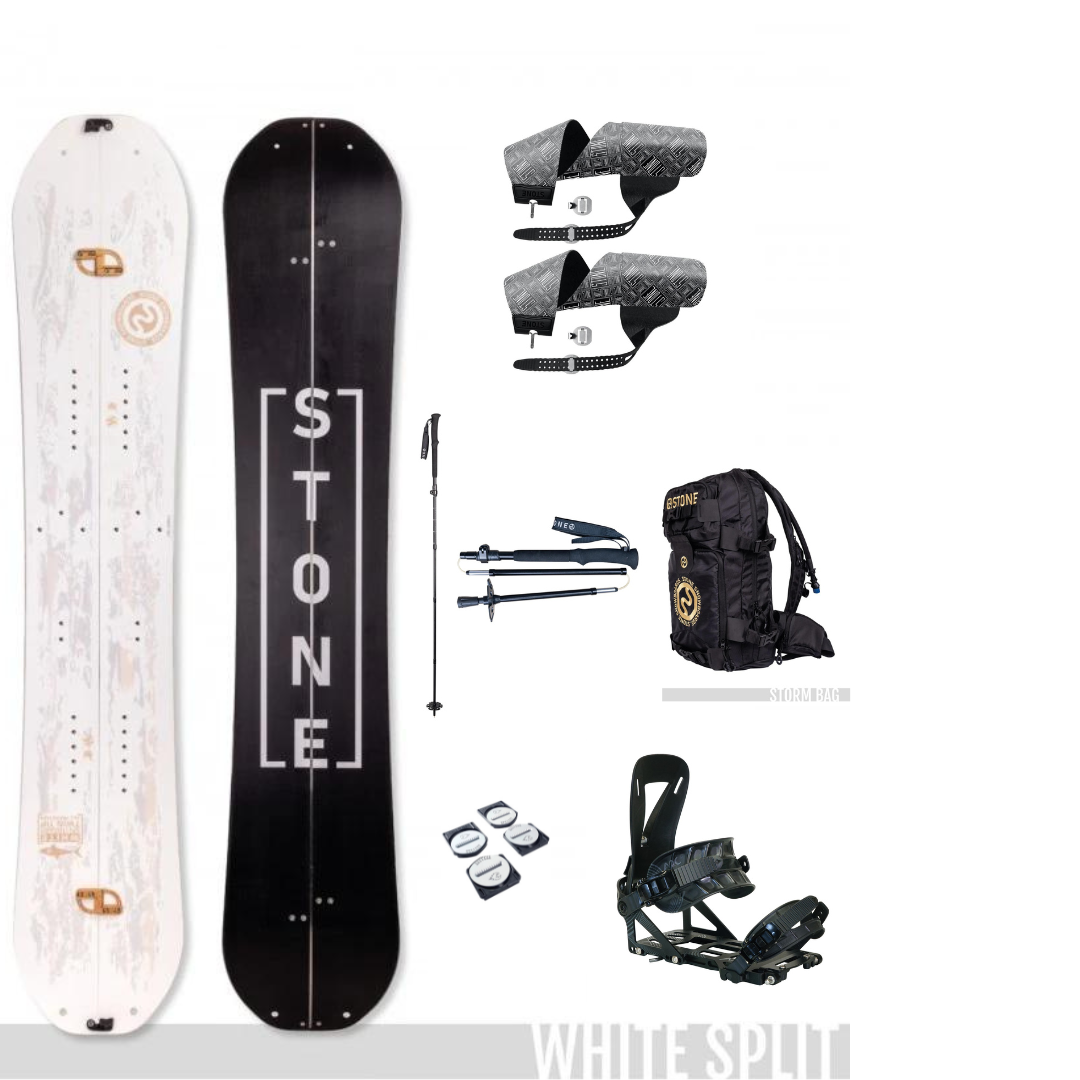 Ensemble de splitboards Stone White